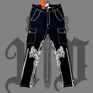 KWRL DESTINY MONO CARGO PANTS (White Logo)